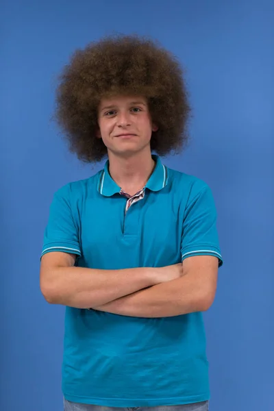 Man with funky hairstyle — Stock Photo, Image