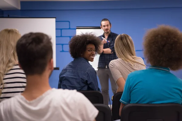 Speaker Seminar Corporate Business Meeting Concept — Stock Photo, Image