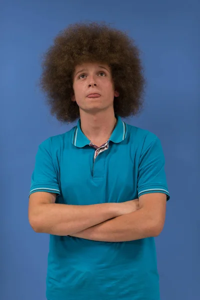 Man with funky hairstyle — Stock Photo, Image