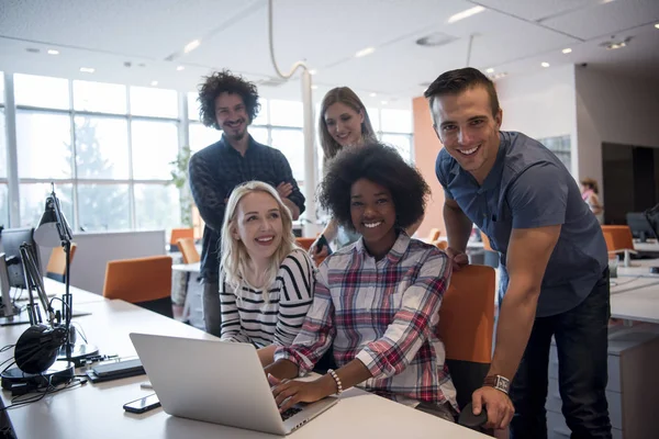 Multiethnic startup business team — Stock Photo, Image