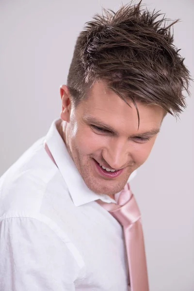 Portrait of a young handsome man — Stock Photo, Image