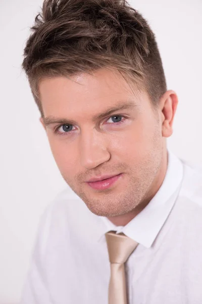 Portrait of a young handsome man — Stock Photo, Image