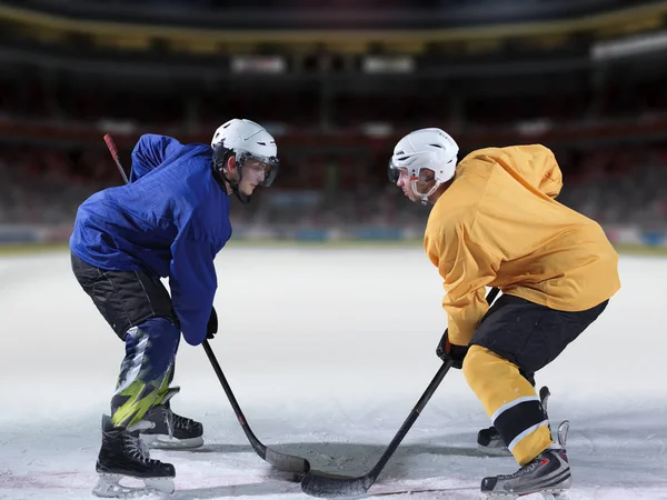 Buz Hokeyi Oyuncuları Yarışma Koncketi — Stok fotoğraf