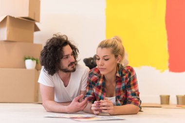 Mutlu çift resim sonra rahatlatıcı