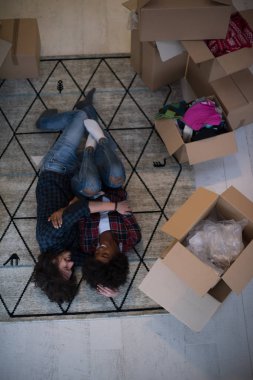 çekici genç çok ırklı Çift  