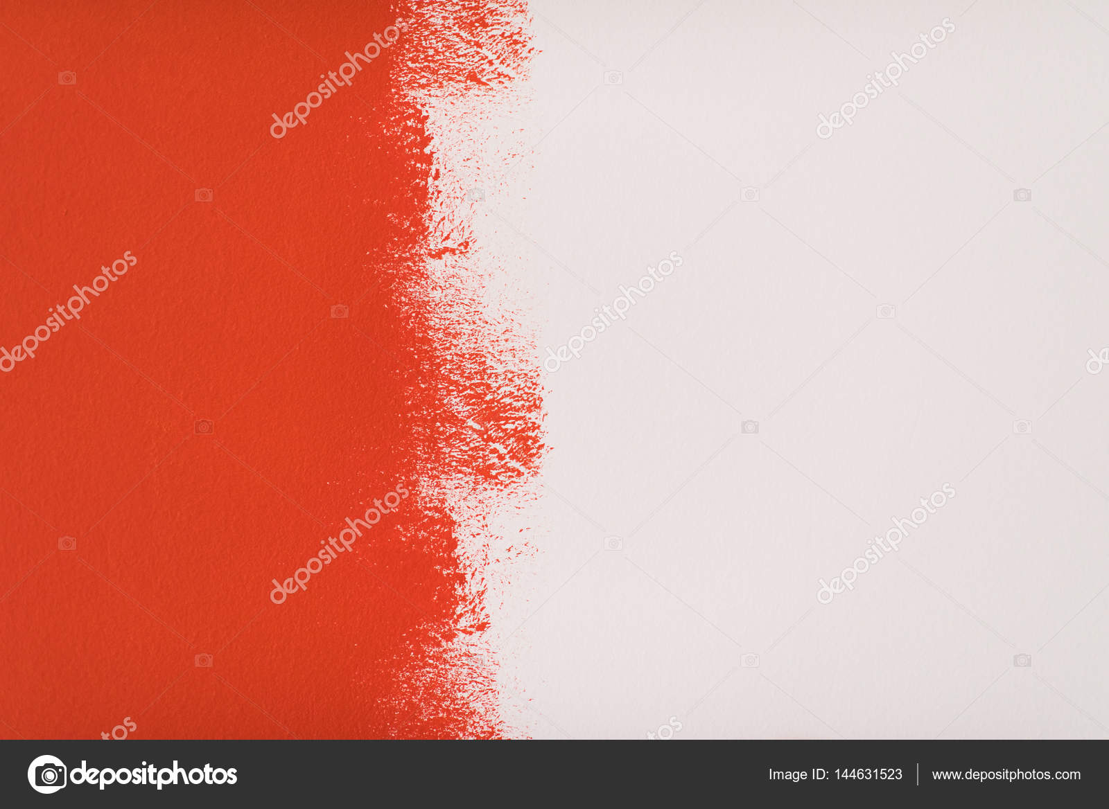 Half Painted Wall Stock Photo Shock 144631523 Half Painted Wall Stock Photo Shock 144631523