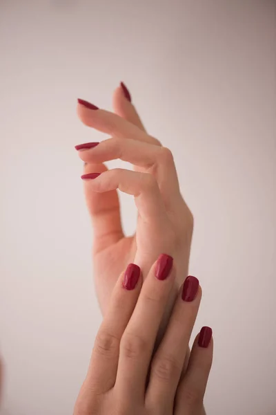 Closeup of hands of a young woman — Stock Photo, Image