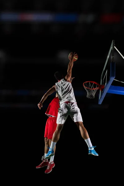 Basketbalisté v akci — Stock fotografie