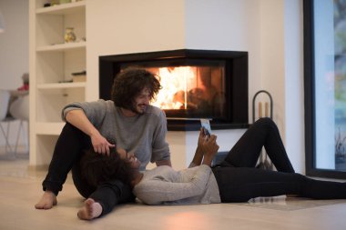 güzel genç çok ırklı Çift