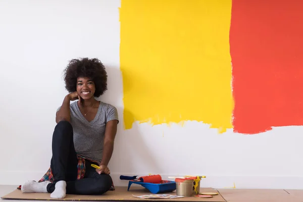 Peintre afro-américaine — Photo