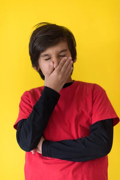 Boldog fiatal fiú portréja — Stock Fotó