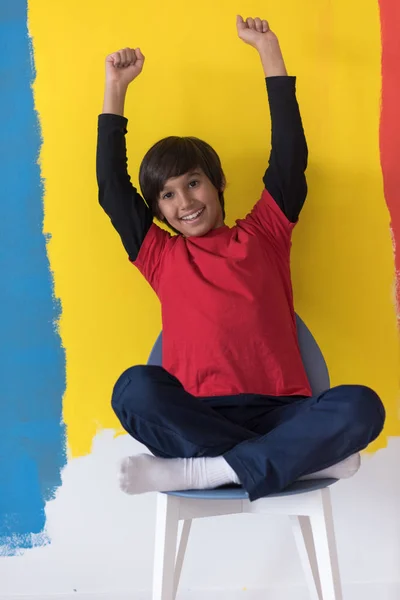 Retrato de Happy Young Boy — Fotografia de Stock