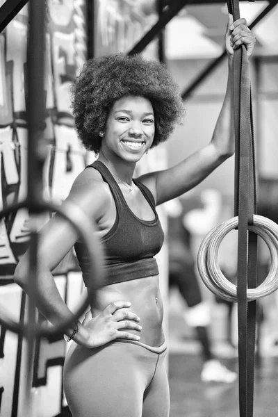 Portrait de femmes noires après l'entraînement exercice de trempage — Photo