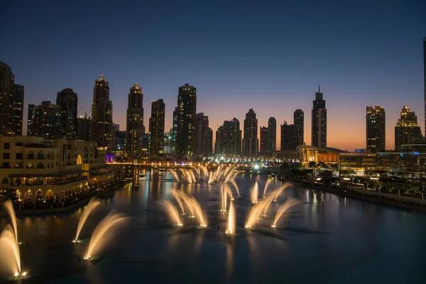 Musical fountain in Dubai — Stock Photo, Image