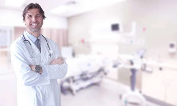 Senior doctor in hospital room — Stock Photo, Image