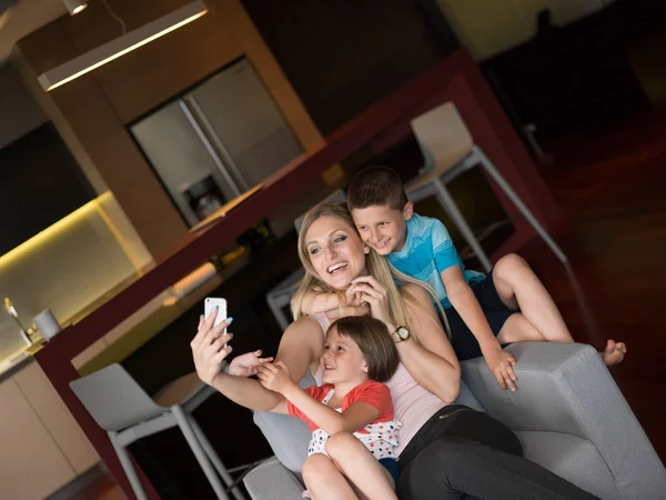 Family having fun at home — Stock Photo, Image