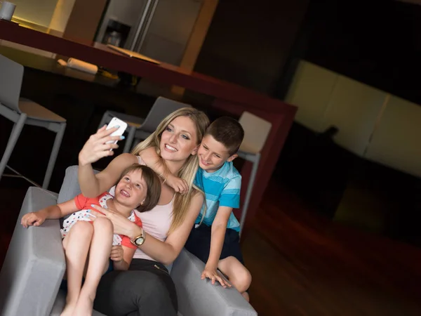 Family having fun at home — Stock Photo, Image