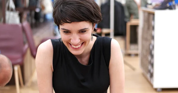 Woman Trying New Shoes — Stock Photo, Image