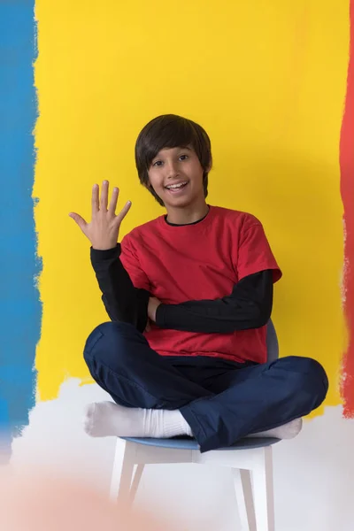 Portrait of a happy young boy — Stock Photo, Image