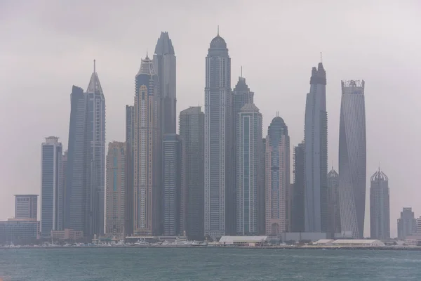 Panorama Dubai ciudad Emiratos Árabes Unidos —  Fotos de Stock