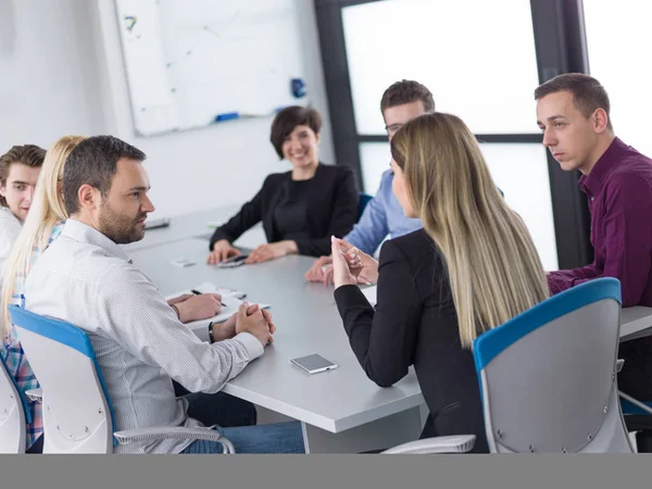 Group Business People Discussing Business Plan Office — Stock Photo, Image