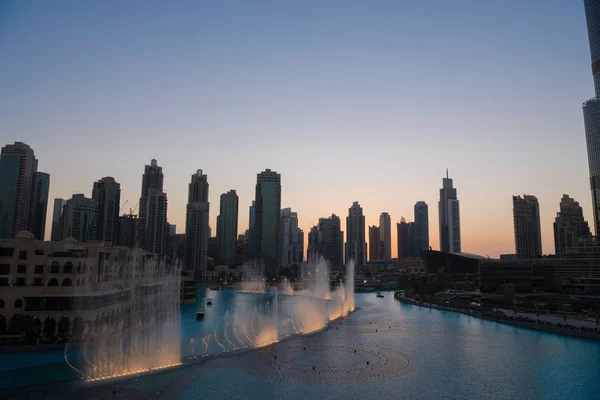 Musical fountain in Dubai — Stock Photo, Image