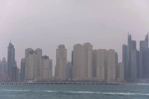 Panorama Dubai cidade Emirados Árabes Unidos — Fotografia de Stock