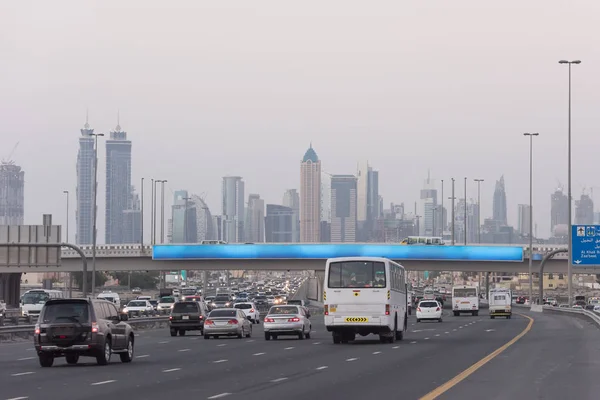 Dubai traffic jam — Stock Photo, Image