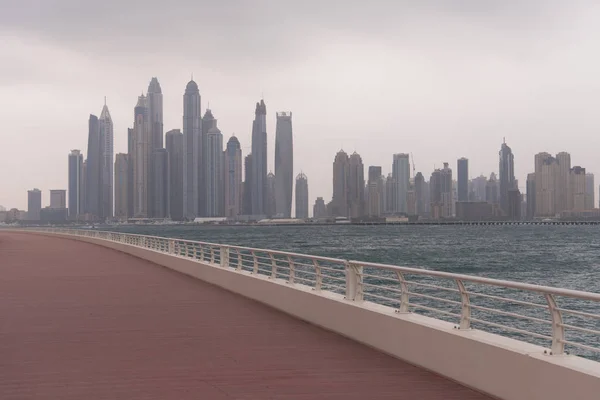 Panorama Dubai ciudad Emiratos Árabes Unidos — Foto de Stock