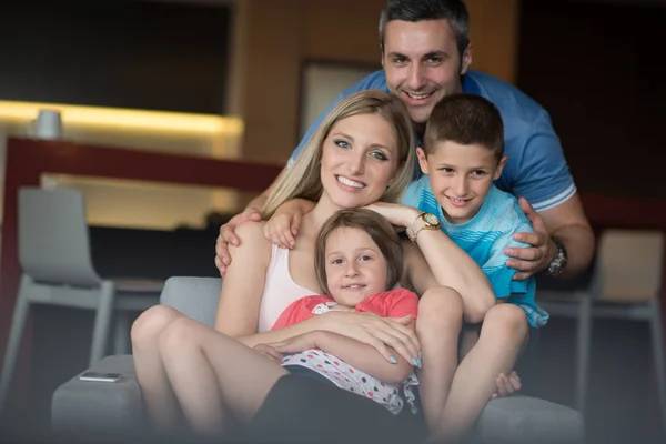 Couple spending time with kids — Stock Photo, Image