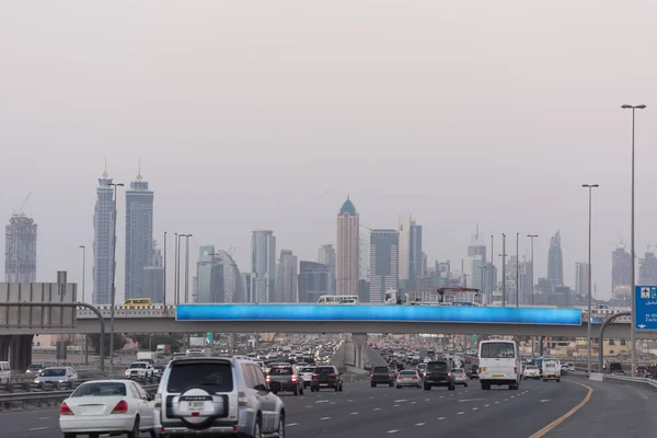 Dubai közlekedési dugó — Stock Fotó
