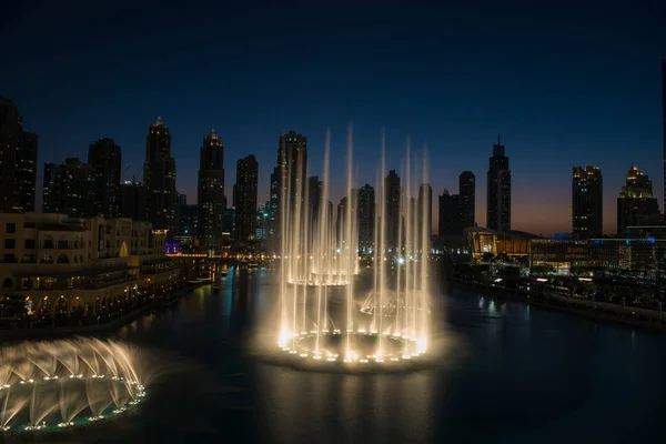 Musical fountain in Dubai — Stock Photo, Image
