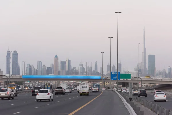 Dubai traffic jam — Stock Photo, Image