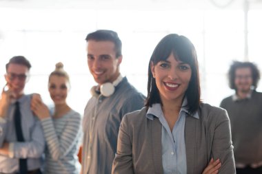 başarılı iş kadını portresi