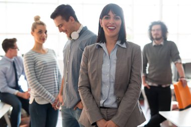 başarılı iş kadını portresi