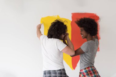 çok ırklı çift boya iç cephe