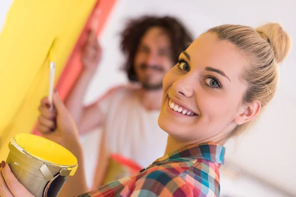 Paar schilderij interieur wand — Stockfoto