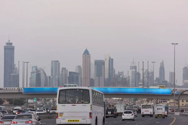 Dubai traffic jam — Stock Photo, Image