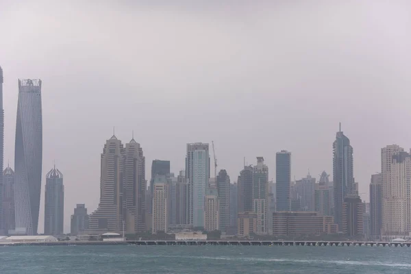 Panorama Dubai ciudad Emiratos Árabes Unidos —  Fotos de Stock