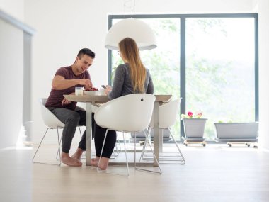 Çift zevk sabah kahvesi 