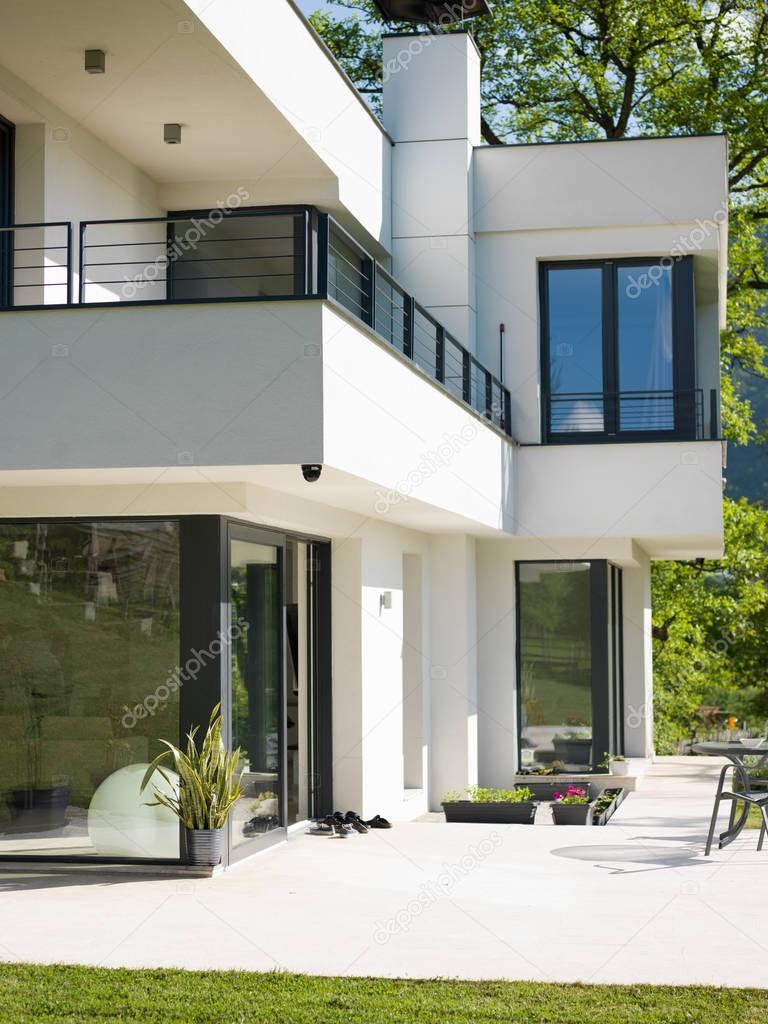 Exterior of modern luxury Villa