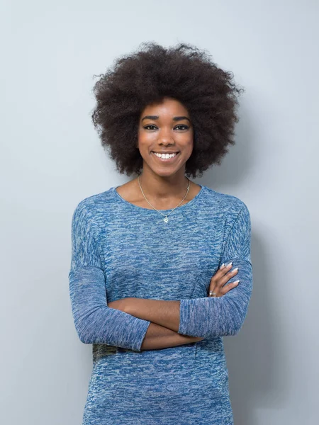 güzel bir dostu siyah kadın portresi