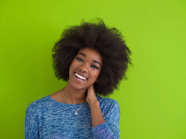 Black woman isolated — Stock Photo, Image