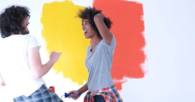 çok ırklı çift boya iç cephe