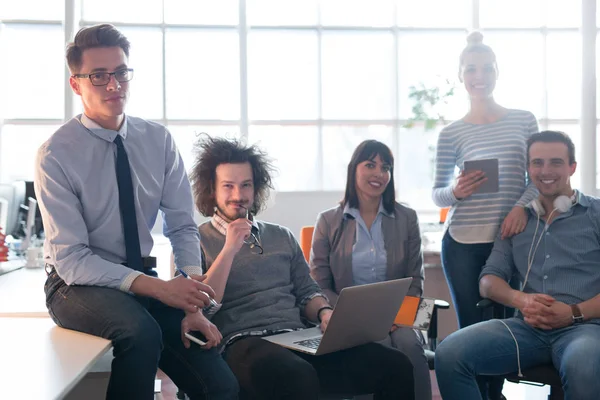 Portrait of a business team At A Meeting — Stock Photo, Image