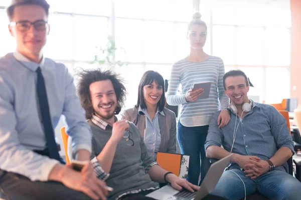 Portrait of a business team At A Meeting — Stock Photo, Image