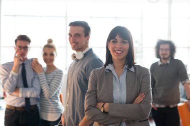 başarılı iş kadını portresi