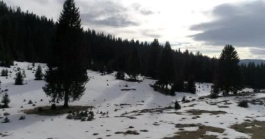 Aeria görünümü kış manzara