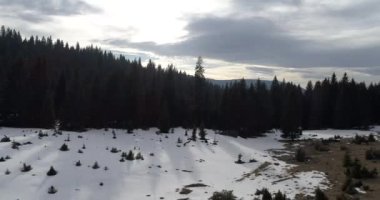 Aeria görünümü kış manzara