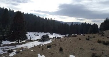 Aeria görünümü kış manzara